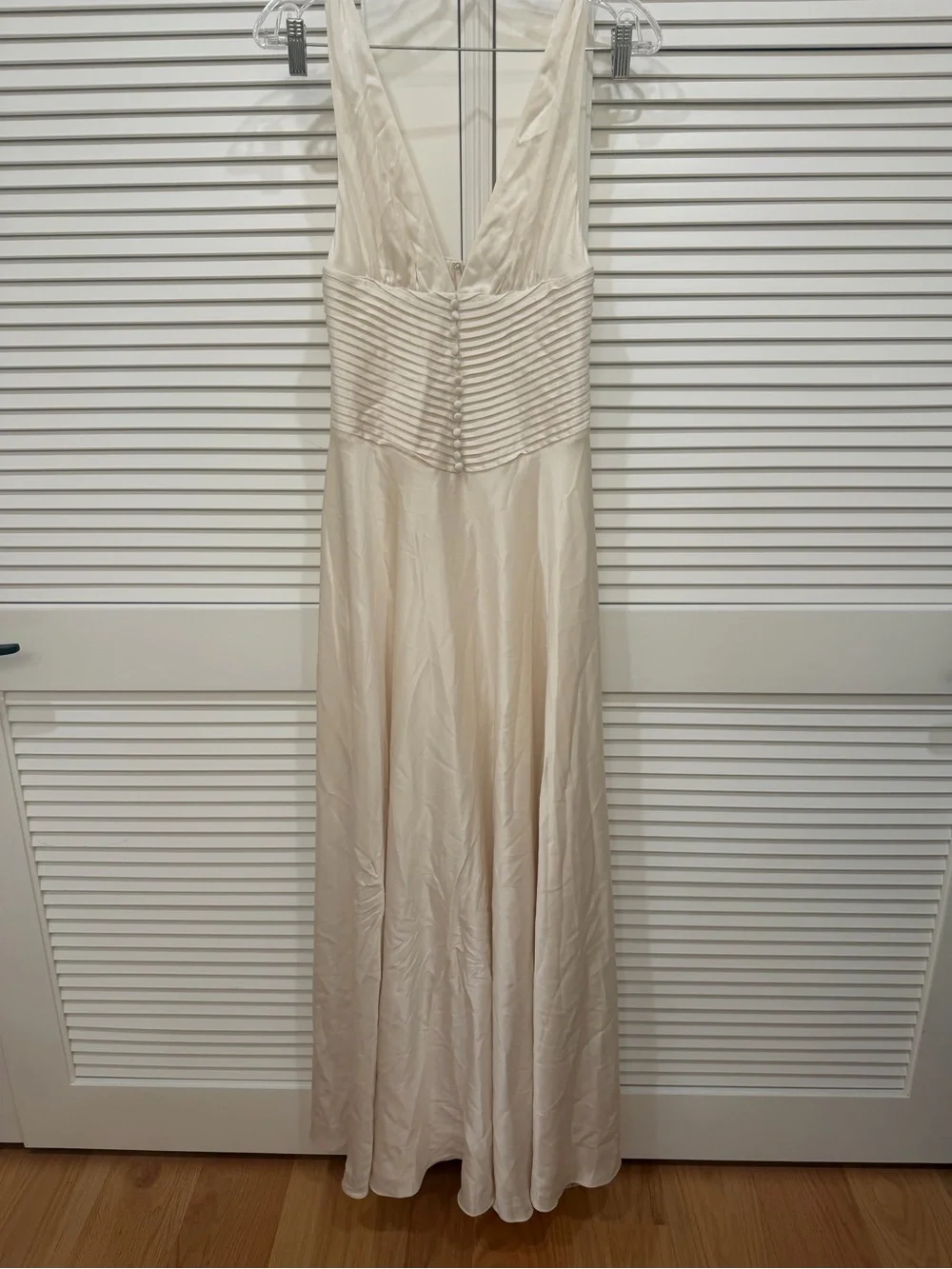 NWT Reformation Arianwen Satin Dress Fior Di Latte 4 Bridal Wedding Gown